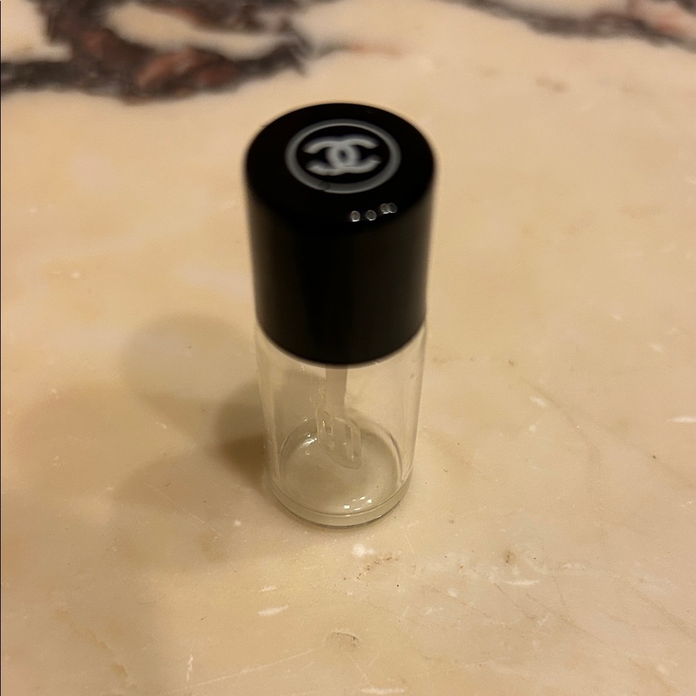 CHANEL 1-Mini Glass Vial W/Spatula+Easy Open&Close Top / Authentic / Used Once